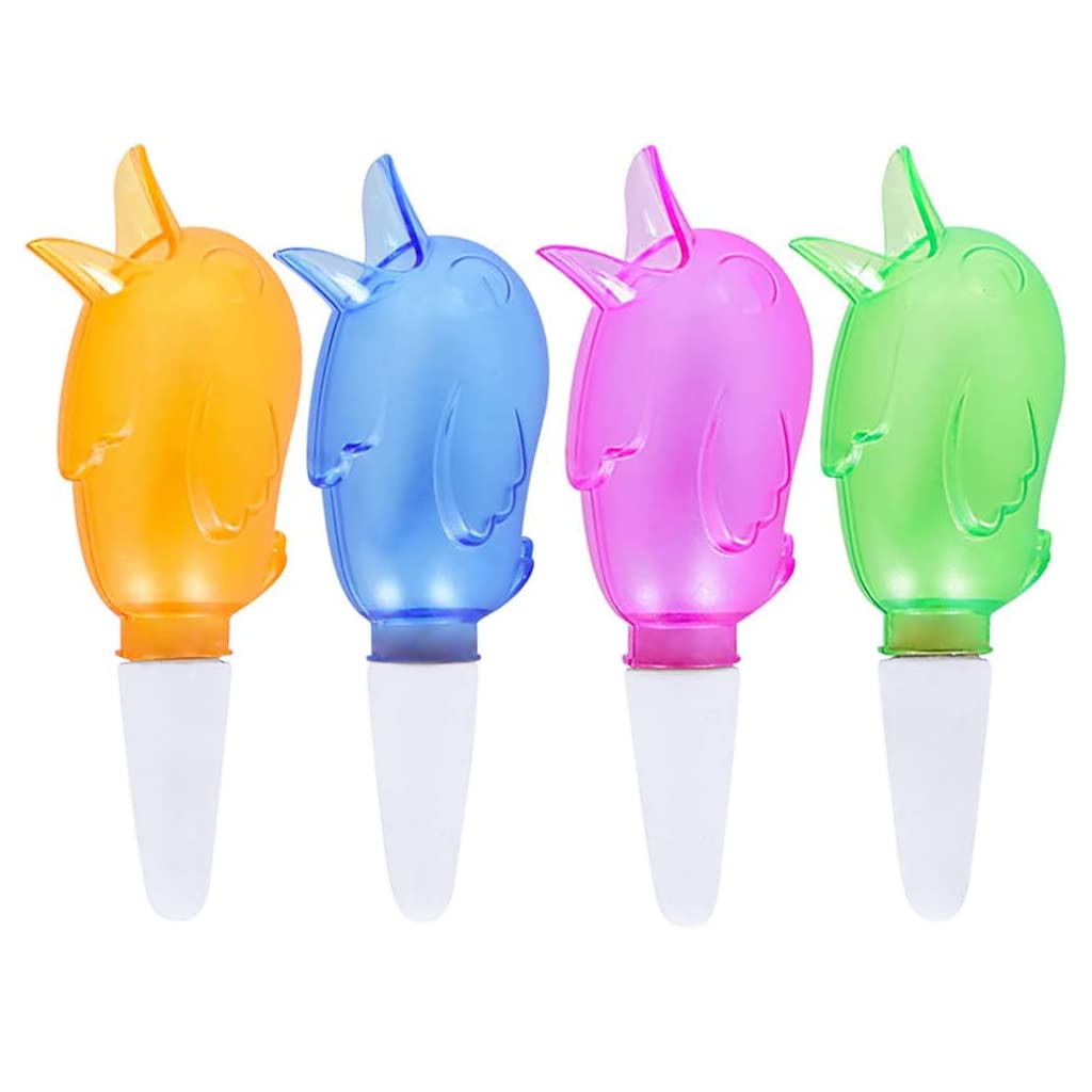 HASTHIP 4Pcs Drip Irrigation Kit for Pots Plant with Bottles, Creative Ceramics Plant Watering Device for Watering 4-7 Days, Automatic Watering Gadget for Garden Home Office Travel Vacation HASTHIP 4Pcs Drip Irrigation Kit for Pots Plant with Bottles, Creative Ceramics Plant Watering Device for Watering 4-7 Days, Automatic Watering Gadget for Garden Home Office Travel Vacation